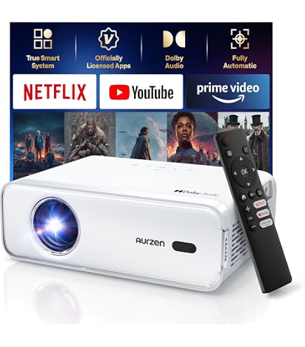 Amazon.co.jp: Aurzen プロジェクター EAZZE D1 本体＋高さ調整